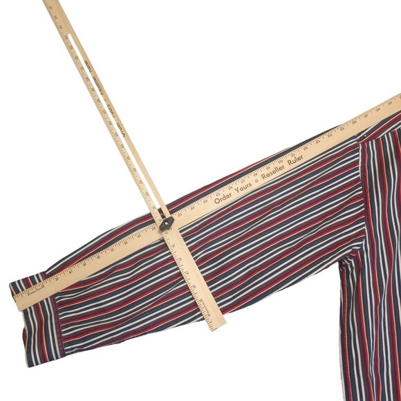 Tommy Hilfiger Vintage 1990's  Men's XXL Striped Button Down Long Sleeve Shirt - Picture 13 of 13